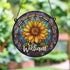 Sunflower Personalised Stained Glass Effect Suncatcher